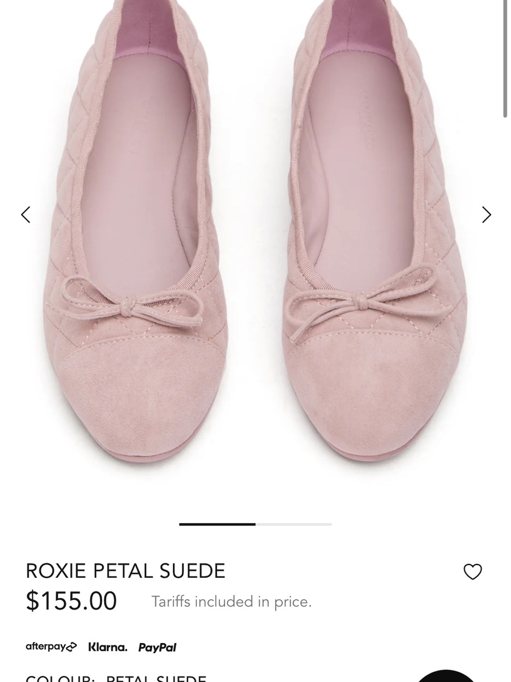 Tony Bianco Quilted Bow Ballet Flats - Petal Pink